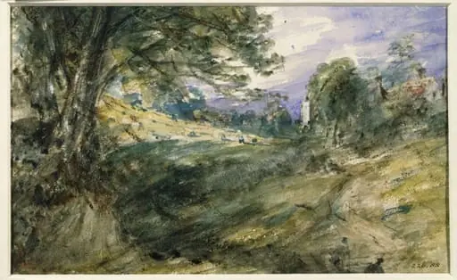 Cottages on high ground.