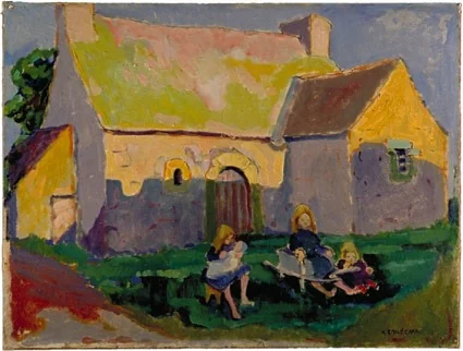 Breton church, by Emily Carr, oil, 1906