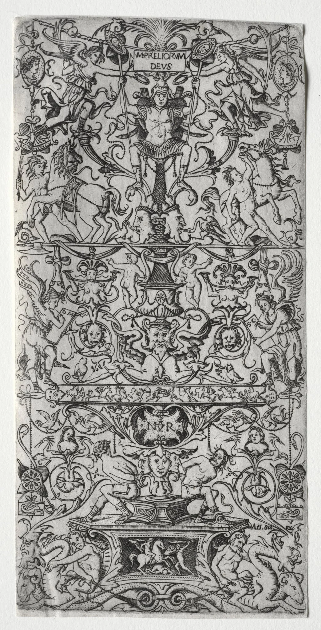 Ornament Panel: Mars, God of Battles, by Nicoletto da Modena, 1507