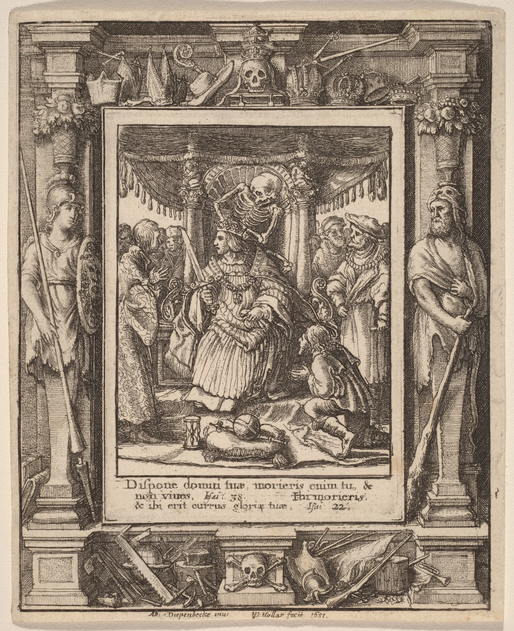 Emperor, by Wenceslaus Hollar, ink, 1651