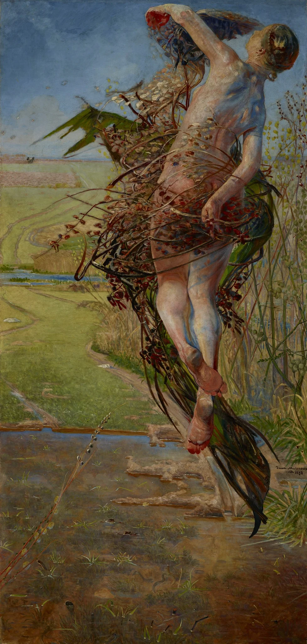 Spring, by Jacek Malczewski, oil, 1900