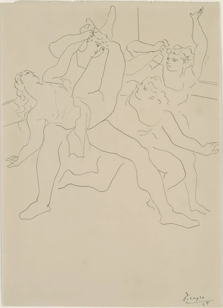 Untitled, by Pablo Picasso, ink, 1925