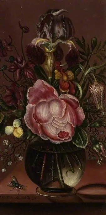 Flowers in a glass vase