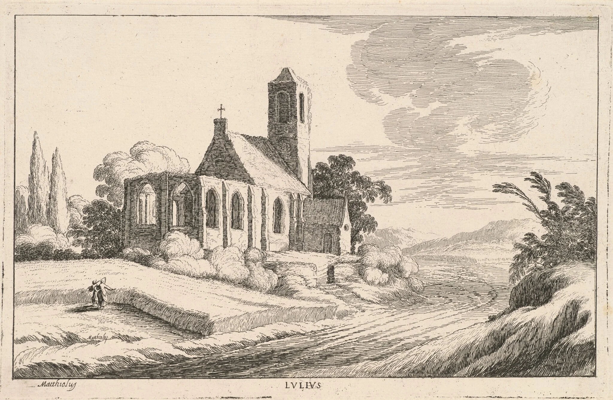 Lulius (July), by Ludovico Mattioli, ink, 1601