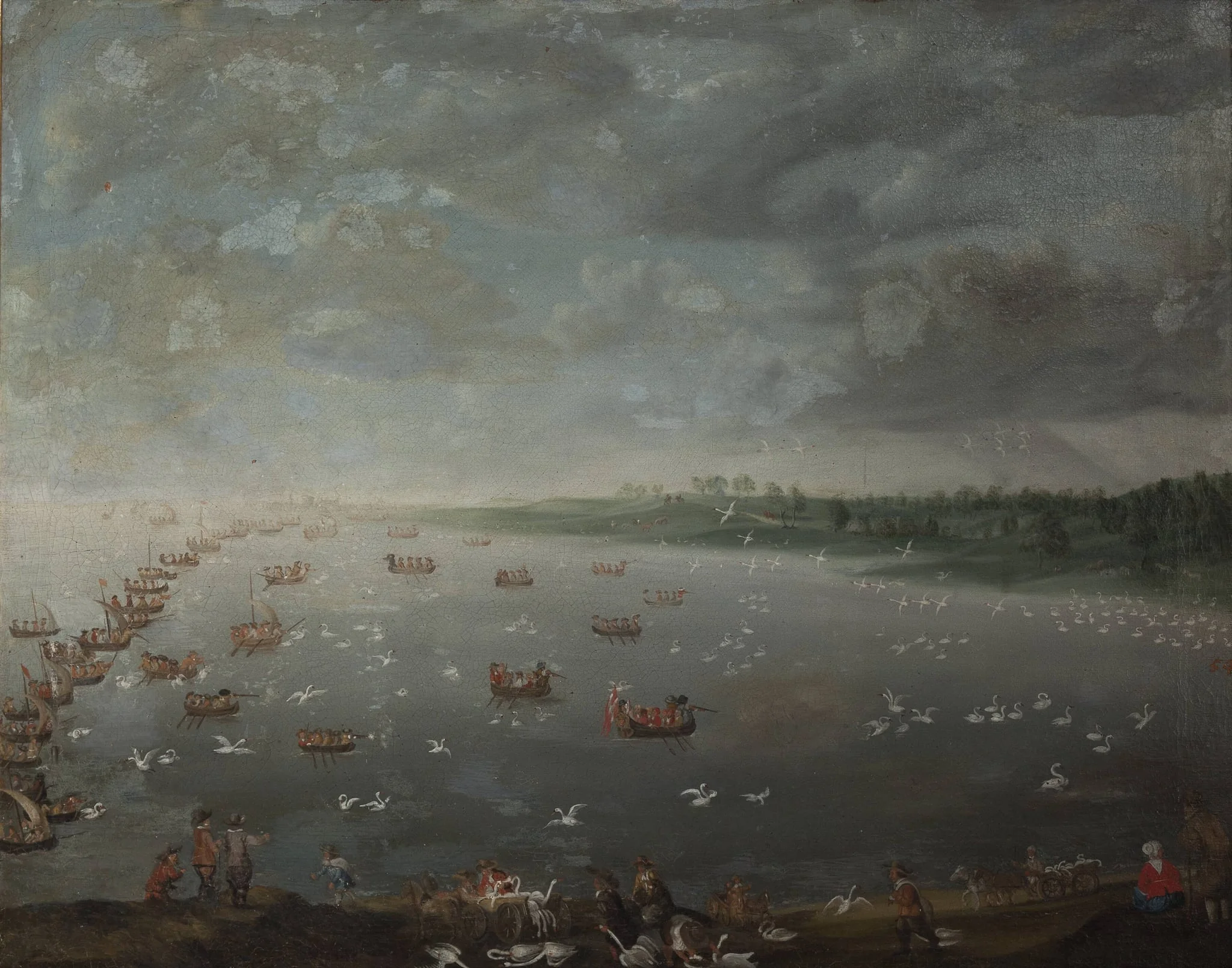 Swan Hunt, by Unknown, 1748