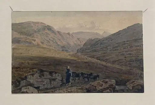A mountainous landscape - evening