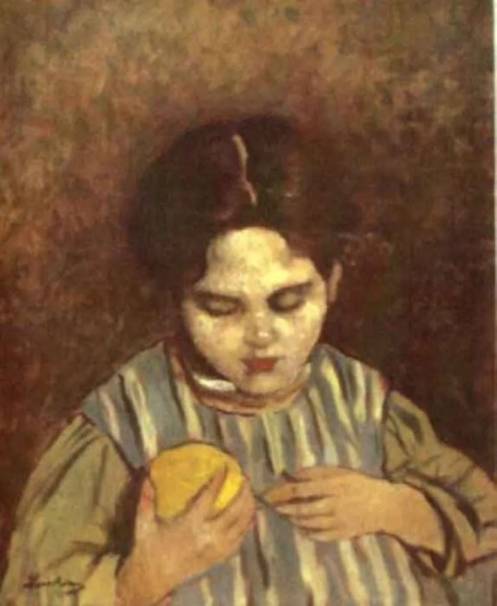 Lica cu portocala, by Ștefan Luchian, unspecified, 1850