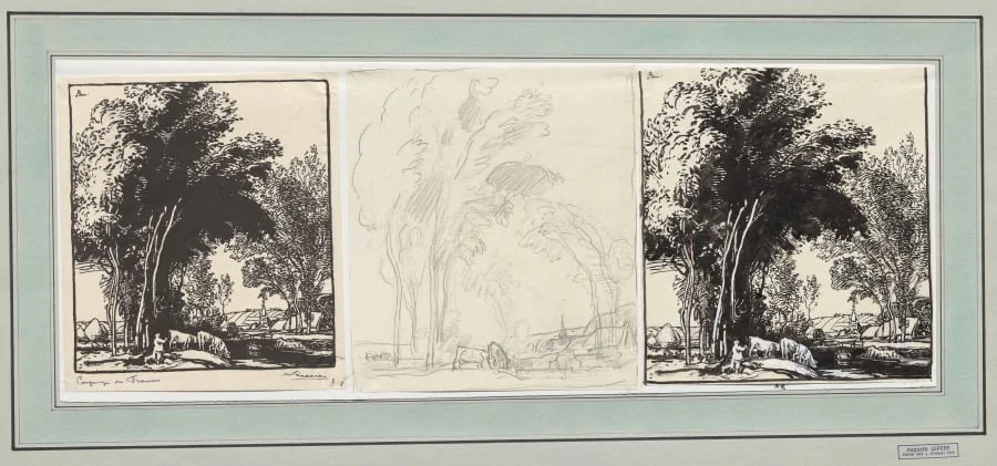 Paysage de France, by Auguste Lepère, 1914