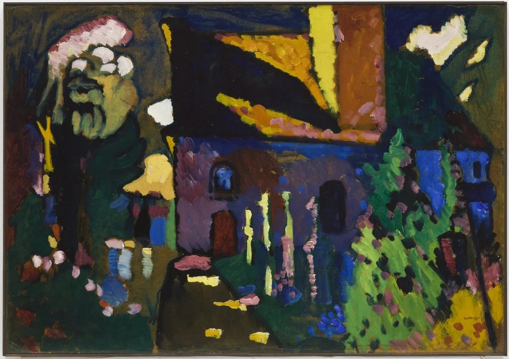 Untitled, by Wassily Kandinsky, oil, 1909