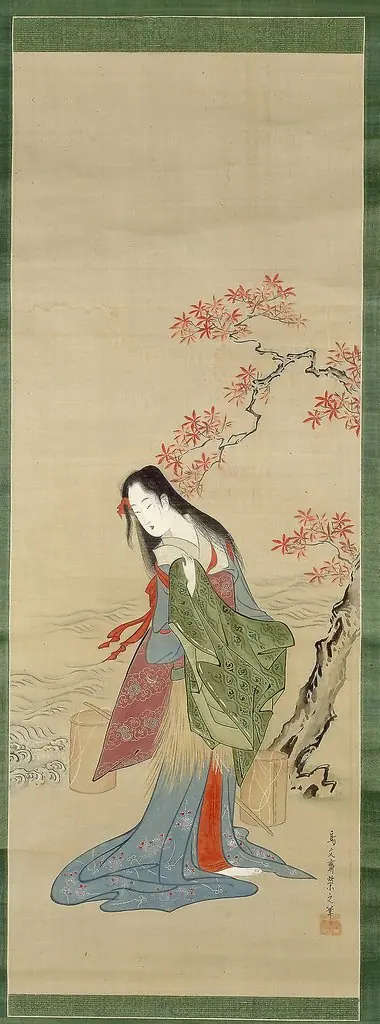 The Salt Maidens, Matsukaze with Yukihira's Coat