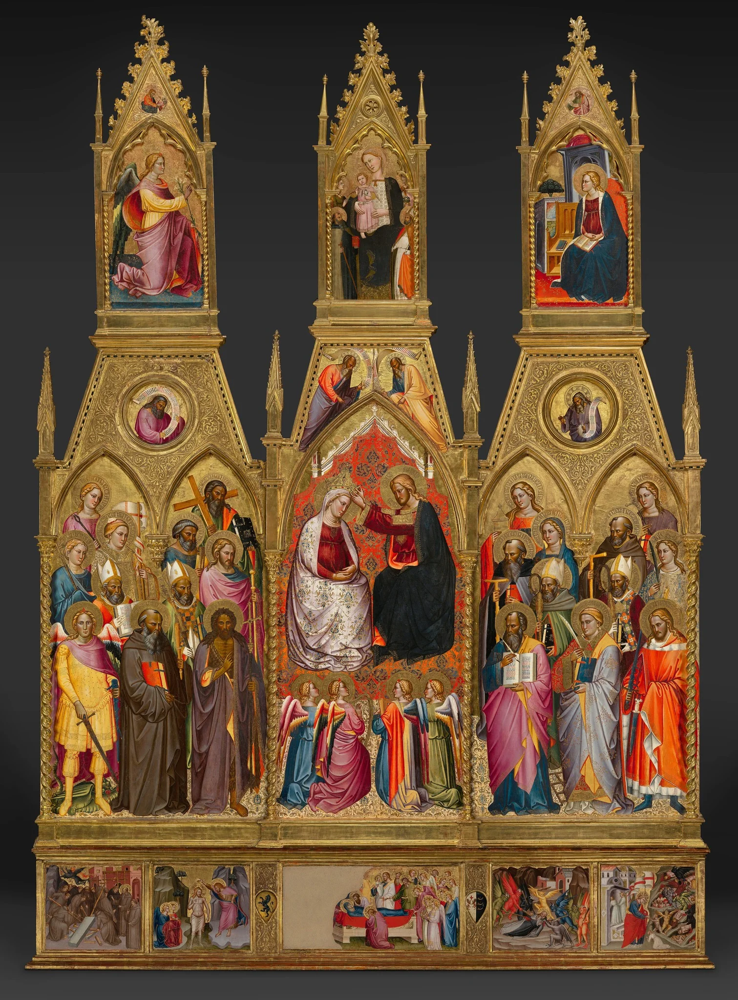 Polyptych with Coronation of the Virgin and Saints