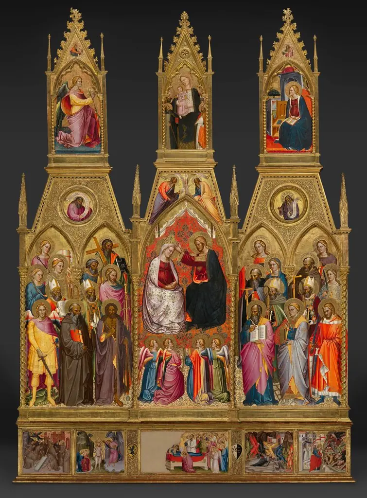 Polyptych with Coronation of the Virgin and Saints
