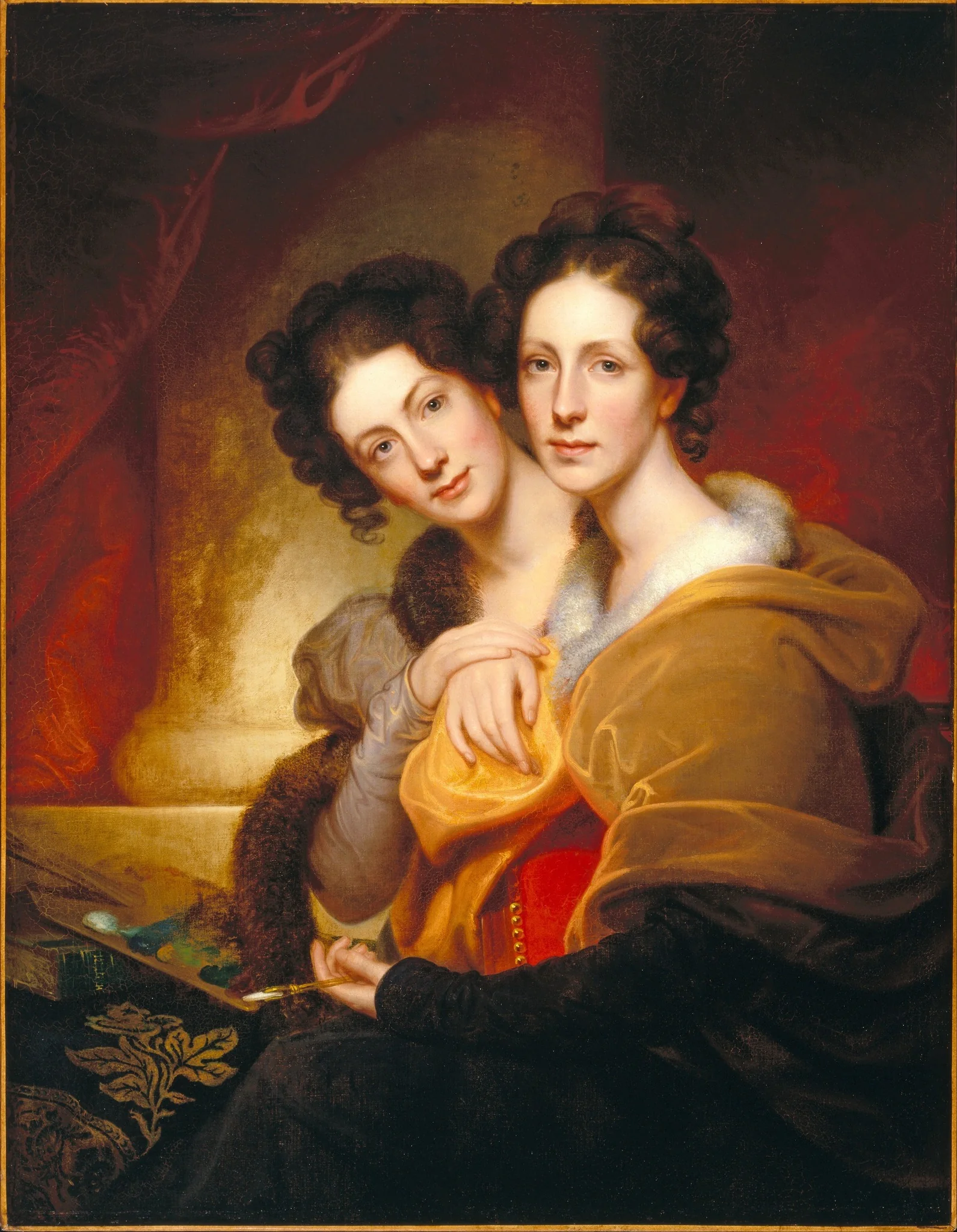 The Sisters (Eleanor and Rosalba Peale), by Rembrandt Peale, oil, 1826