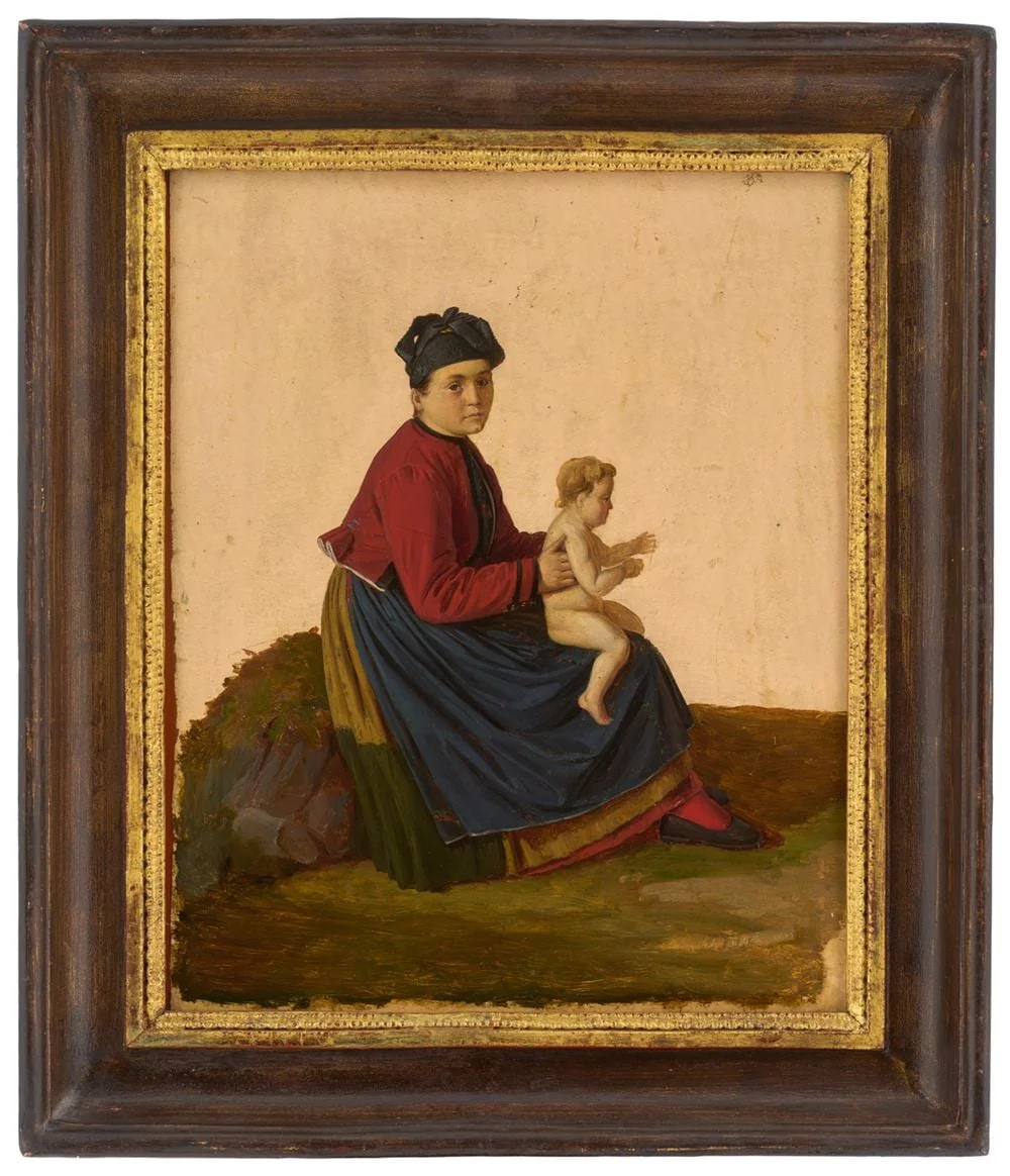 Hauensteinerin mit Kind, by Coblitz, Louis, 1850