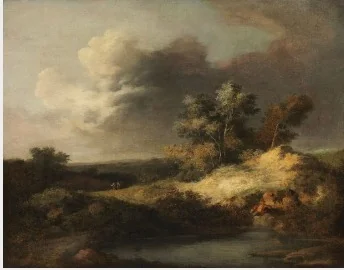 A Heath Scene: Sun after Storm, by John Crome, oil, 1818