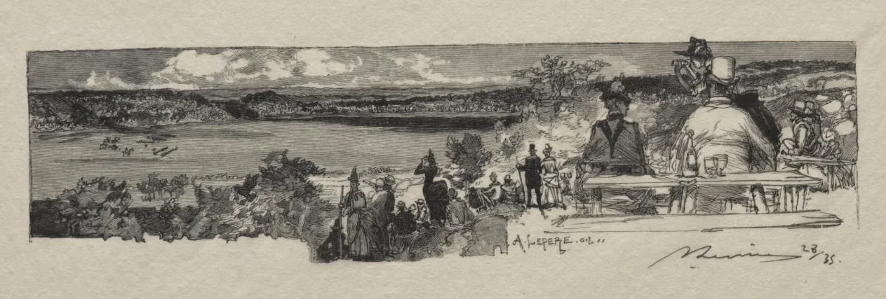 La Vallee de la Solle, by Auguste Lepère, 1890