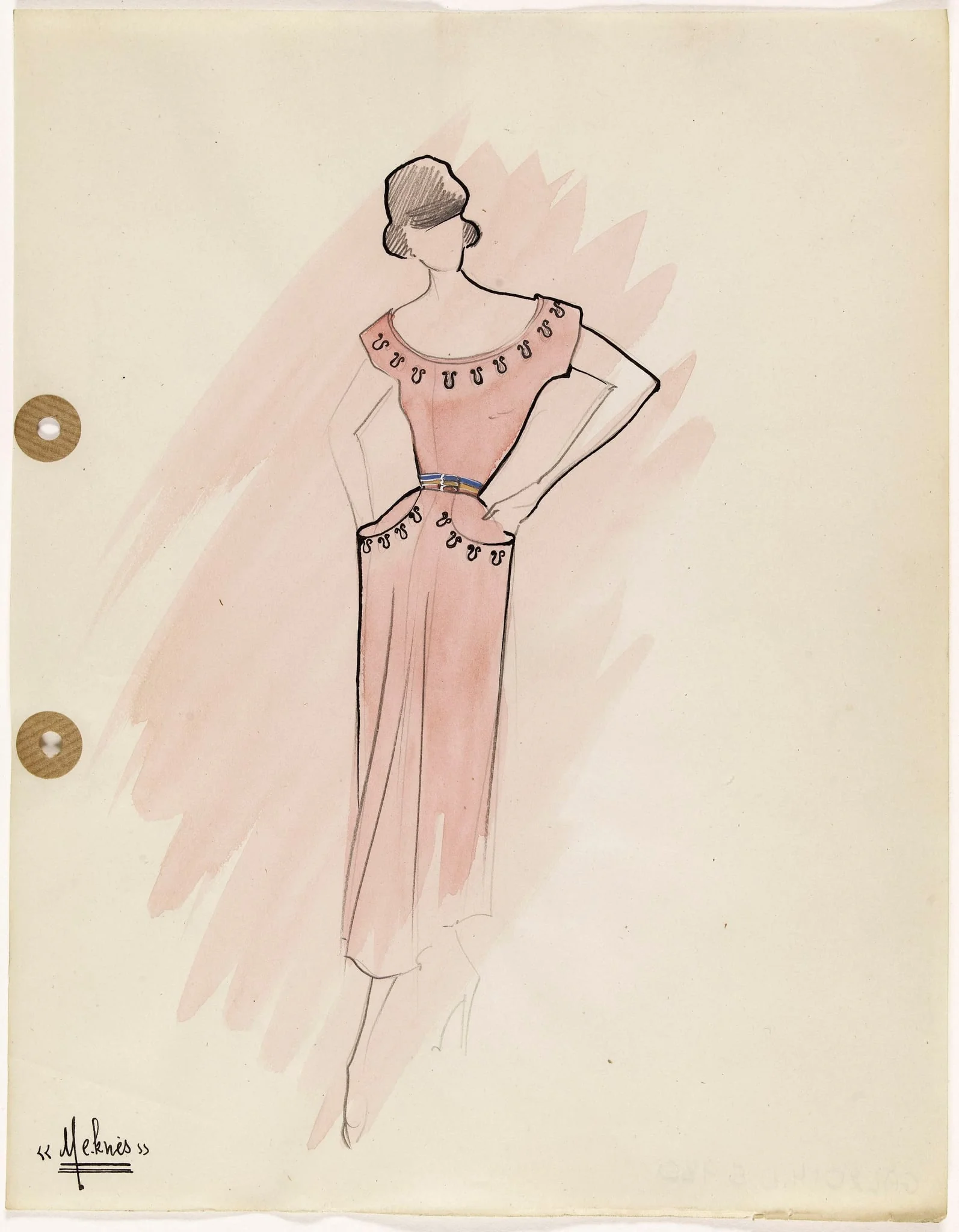 'Meknès', by Carven, 1949