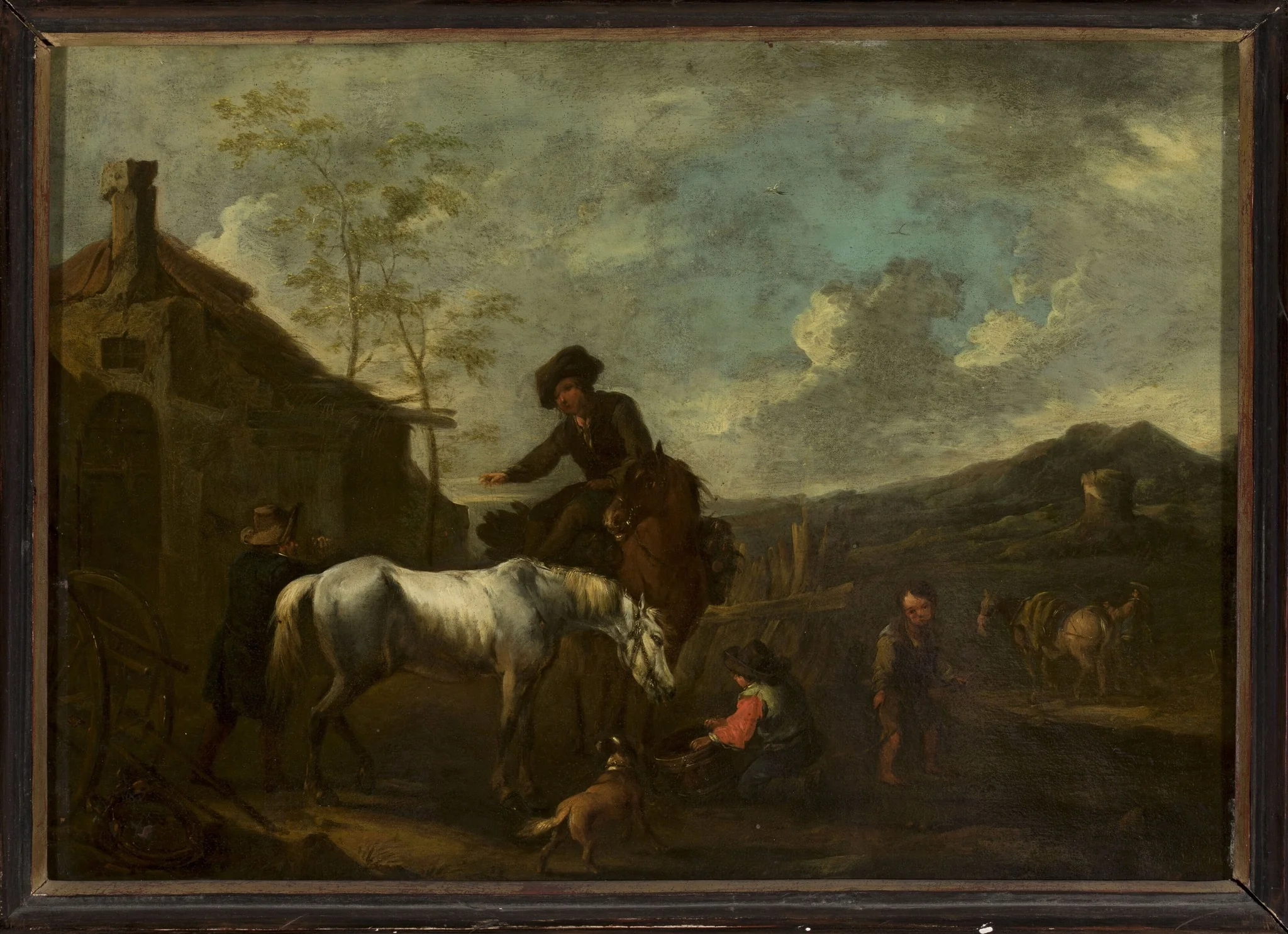 Watering the horses