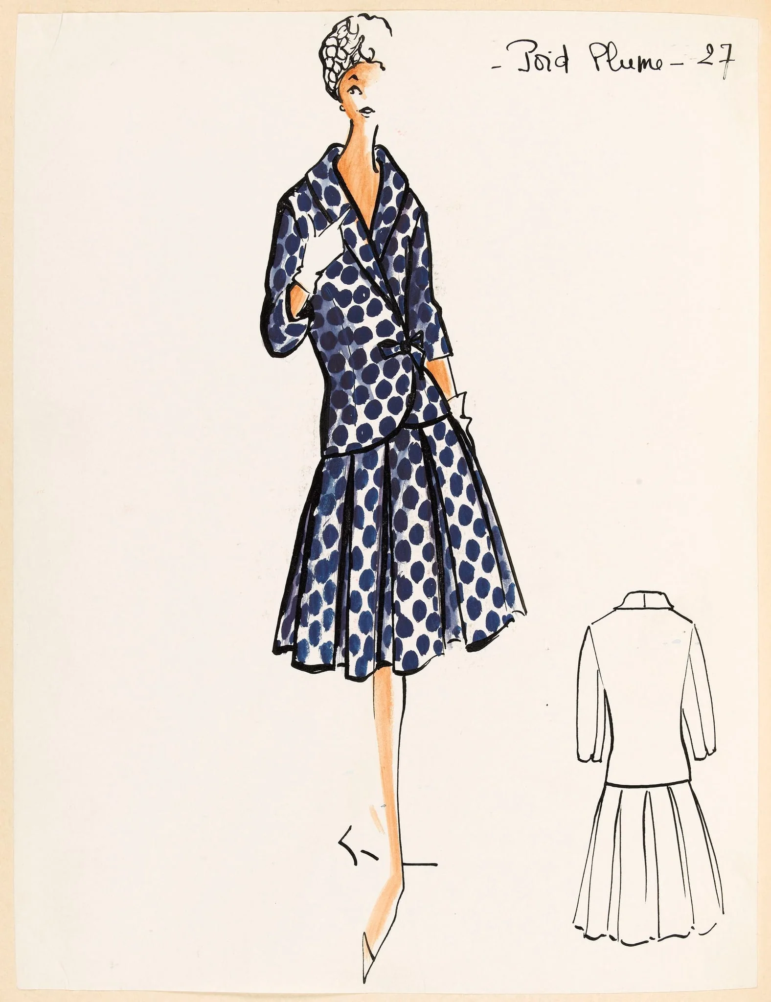 Poid plume, by Carven, 1959