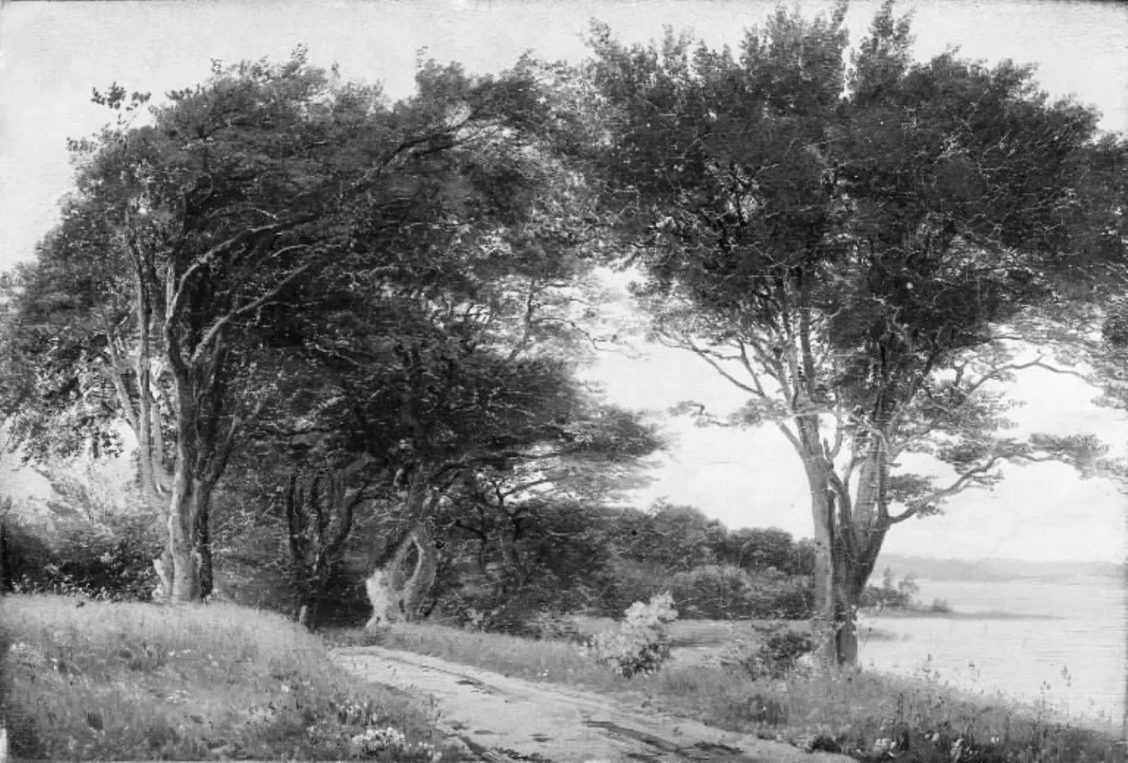 Studie fra Furesøen, by Unknown, 1850