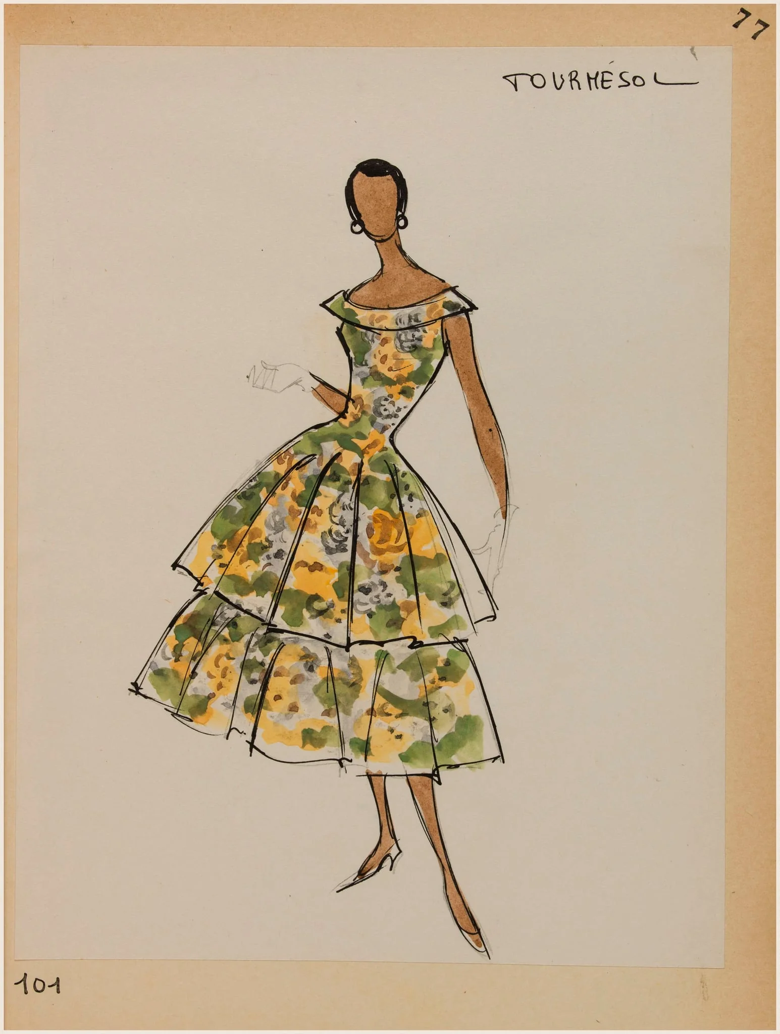 Tournesol, by Carven, 1956