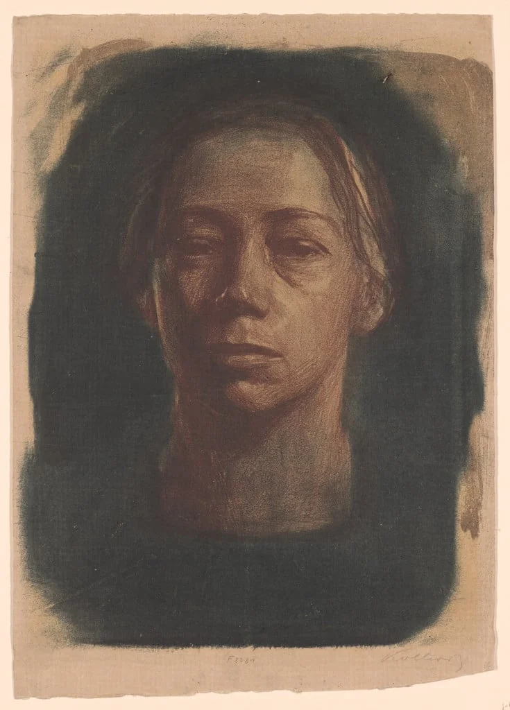 Untitled, by Käthe Kollwitz, crayon, 1904