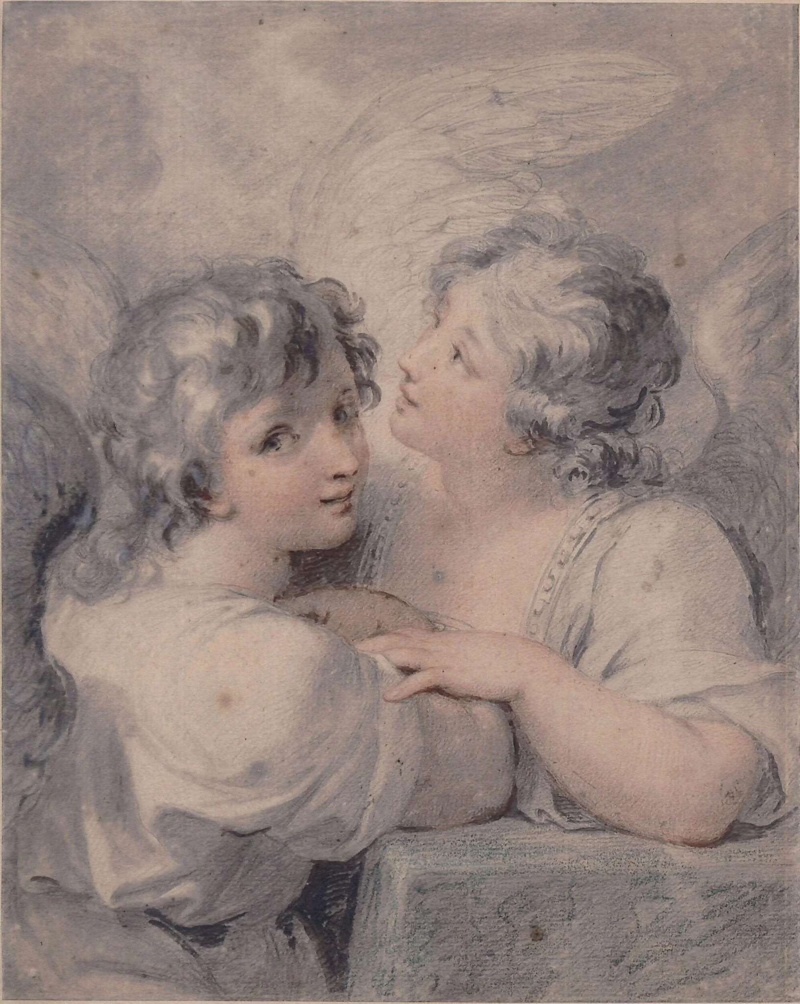Two Angels, by Giovanni Battista Cipriani, 1750