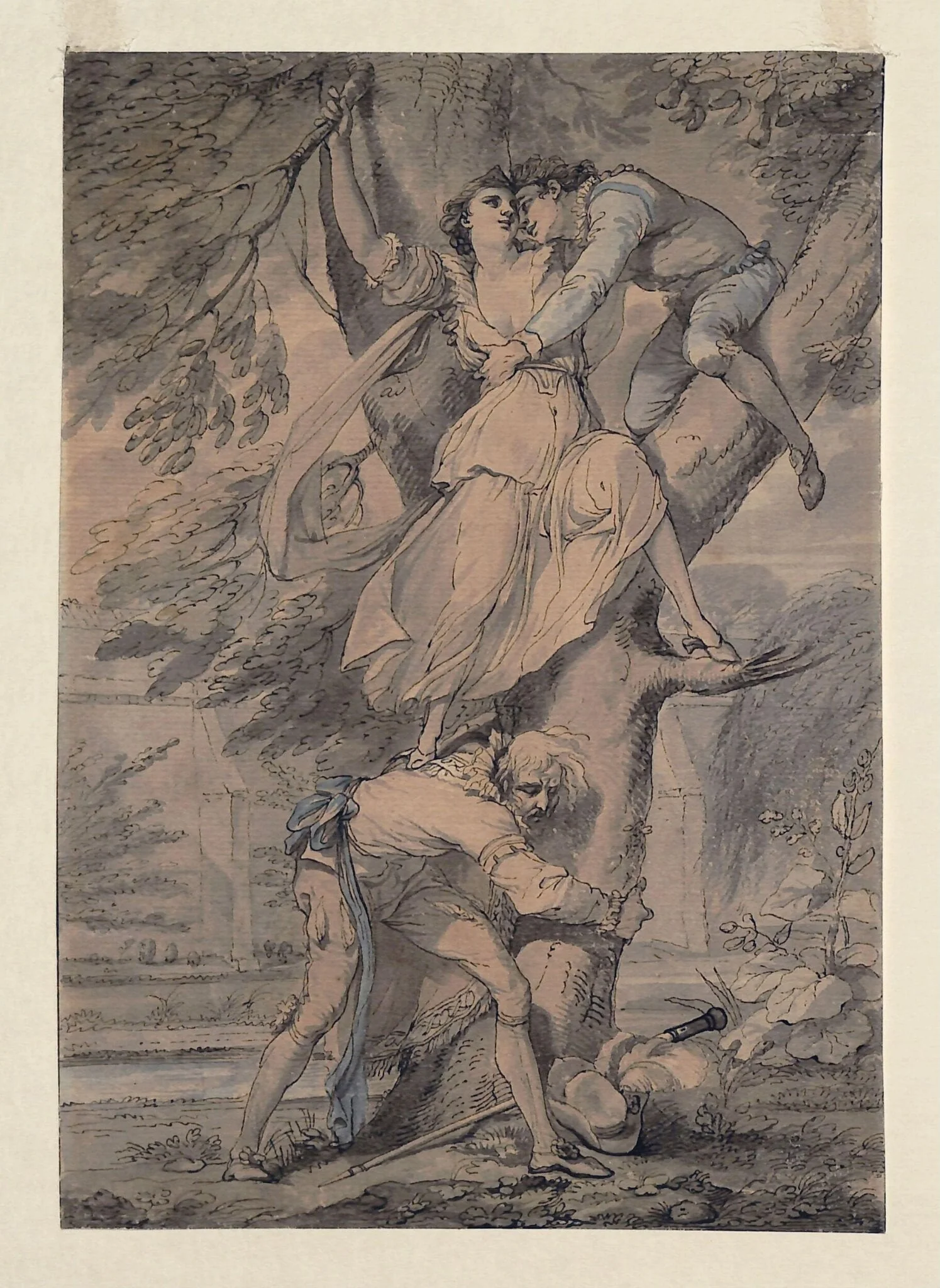 January and May, by Hamilton Mortimer, watercolor, 1770