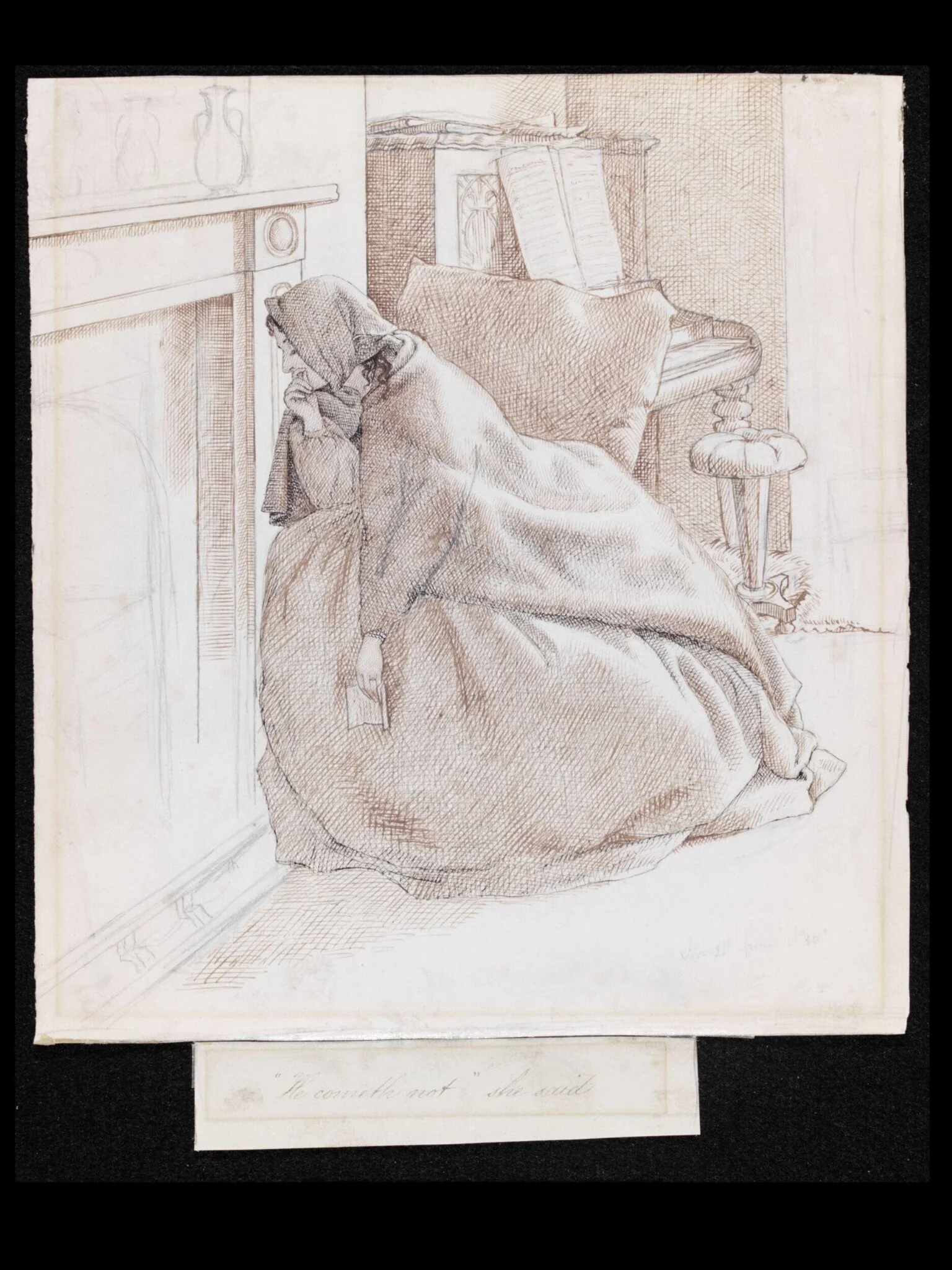 'He cometh not' she said, by Canziani, 1864