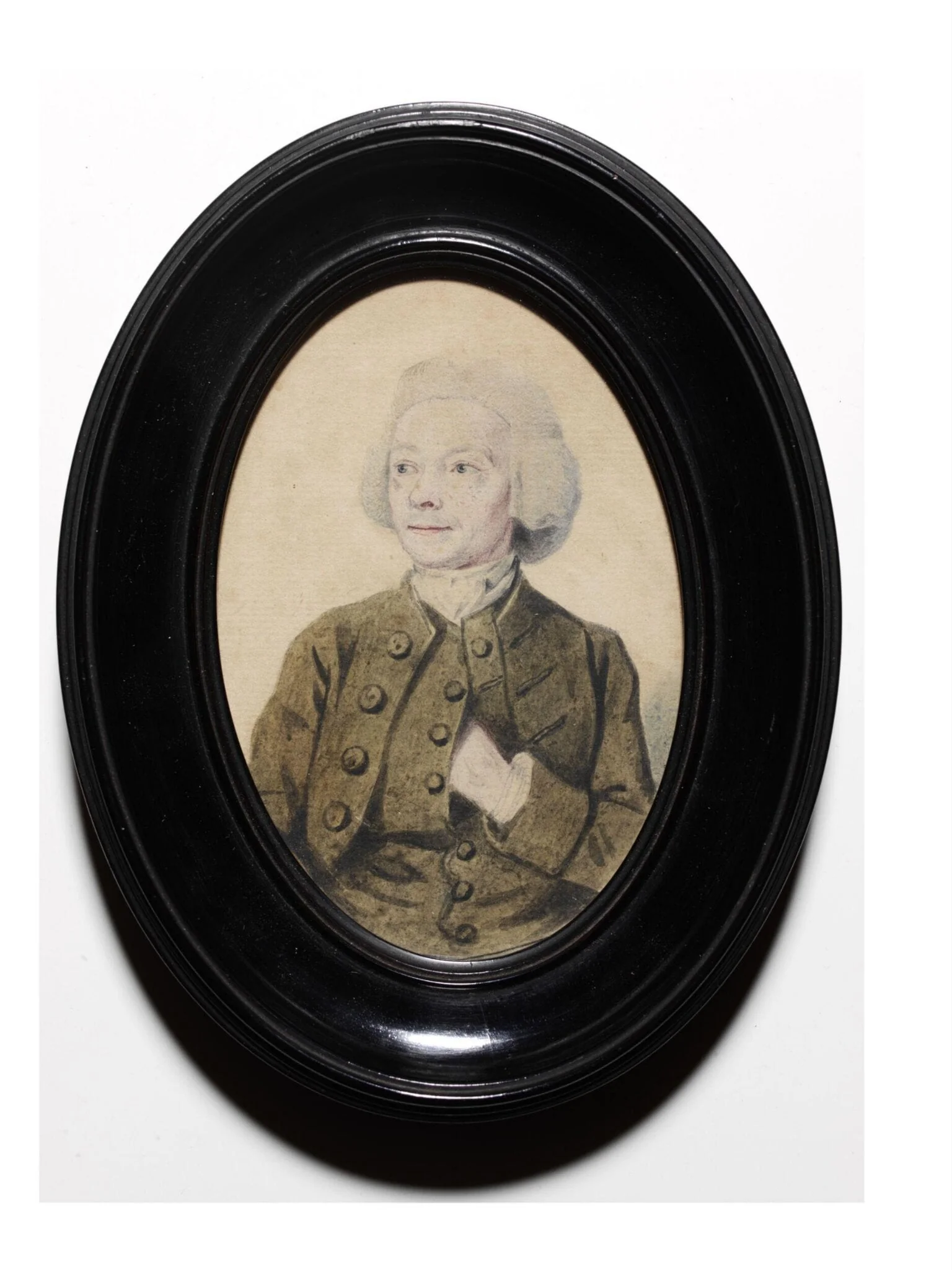 Portrait in watercolour of a gentleman, by Andrew van Rymsdyk, watercolor, 1780