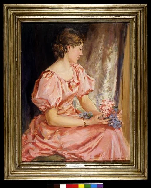 Portrait of Lorna, the girl in pink