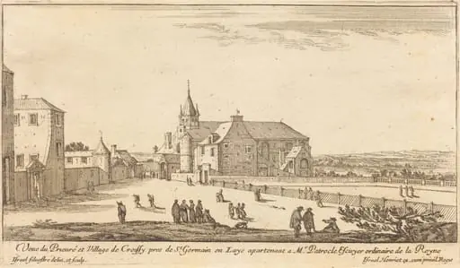 Veue de Prieure et Village de Croissy