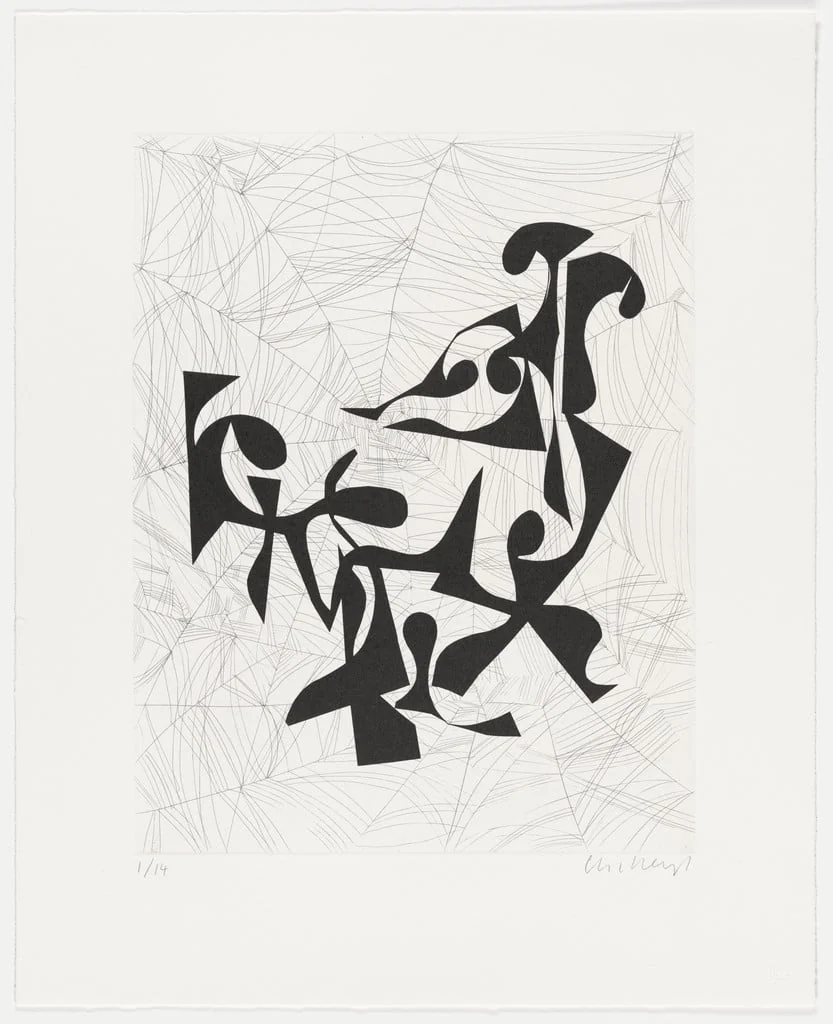 Untitled, by Charline von Heyl, ink, 2023