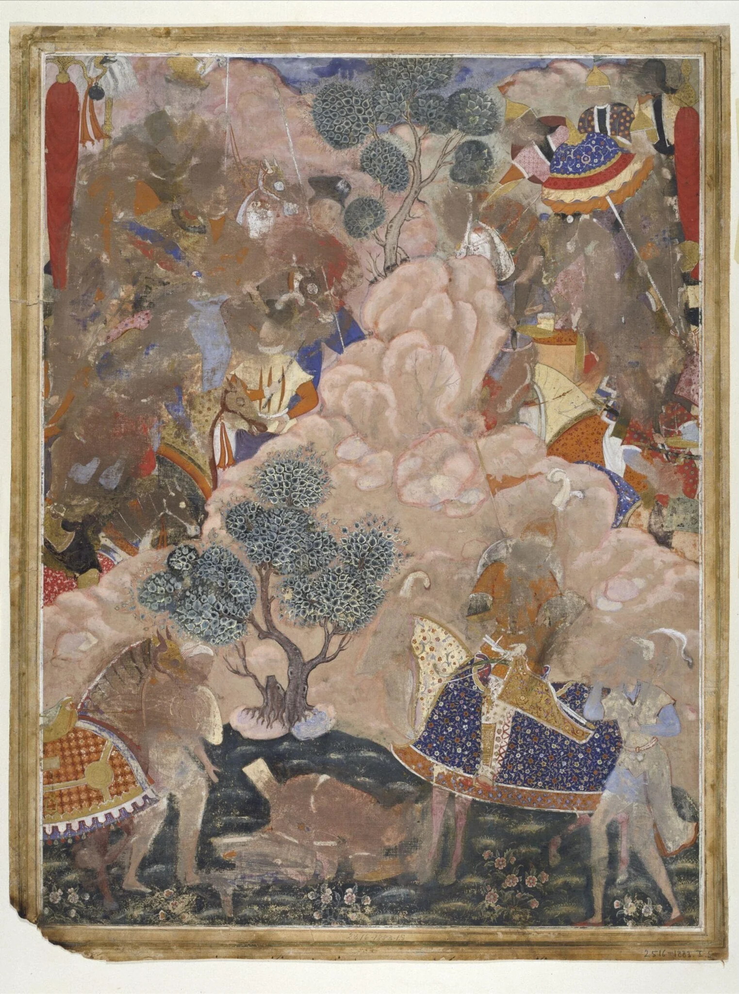 Hamza receives an envoy of Qitanush Shah, by Unknown, paint, 1570