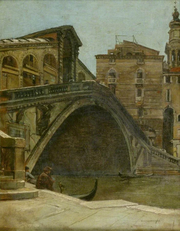 The Rialto, Venice, by Charles Holroyd, oil, 1899