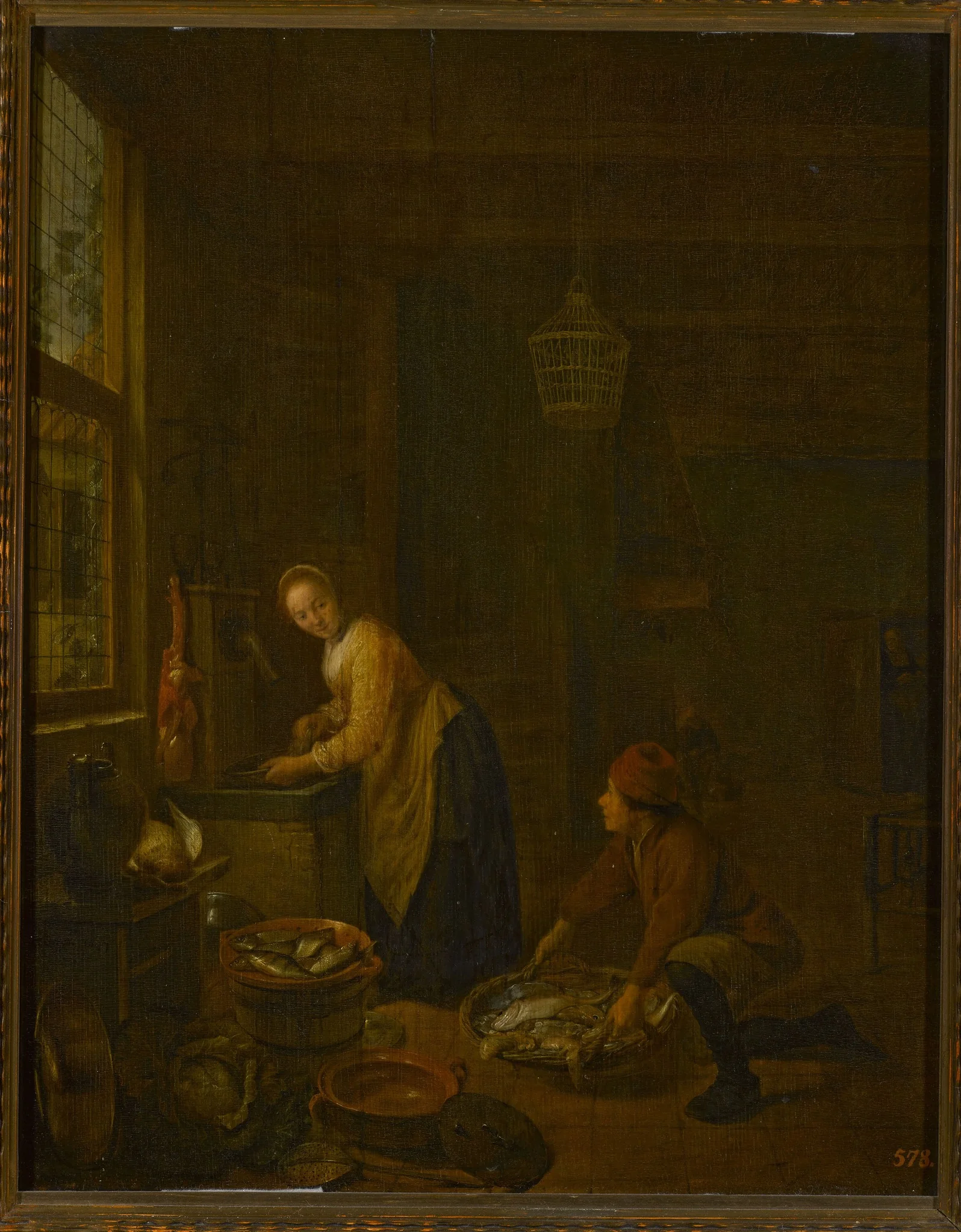 In the kitchen