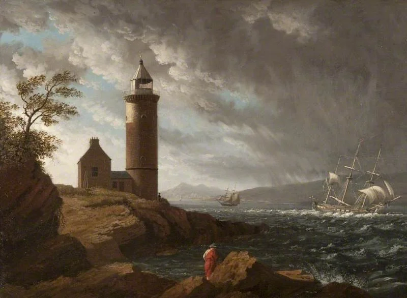 The Cloch Lighthouse, by John Knox, oil, 1822