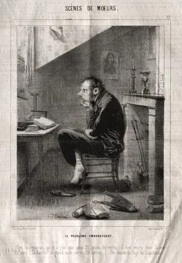 Scènes de Moeurs:  Le Problême embarassant...