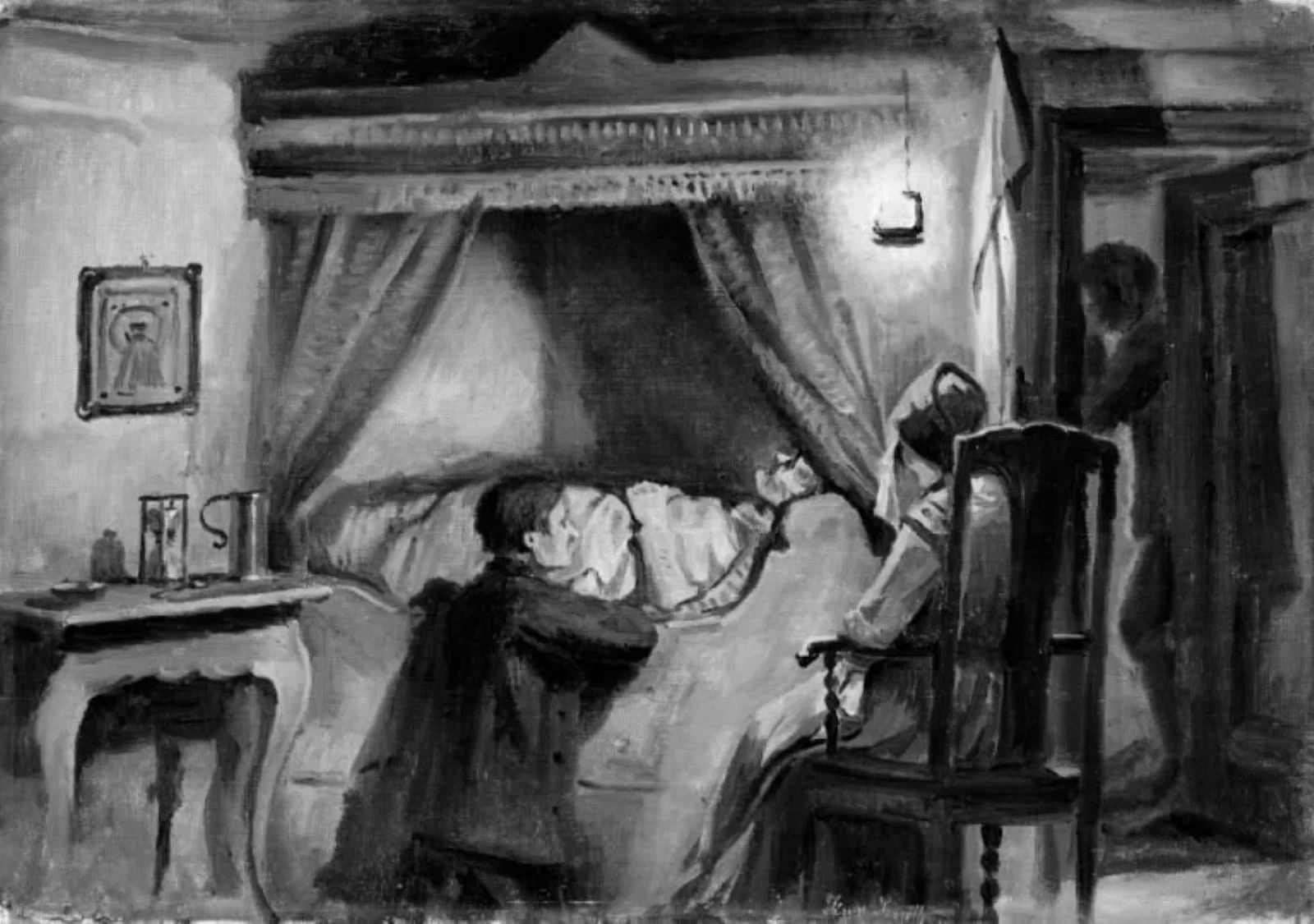 Hr. Sørens død, by Unknown, 1910