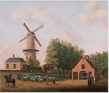 Village with a Windmill