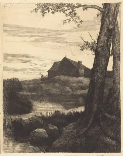 Farm with Large Tree (La ferme au grand arbre)