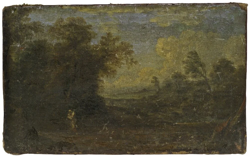 Landscape with rest on flight into Egypt, by Unknown, unspecified, 1649