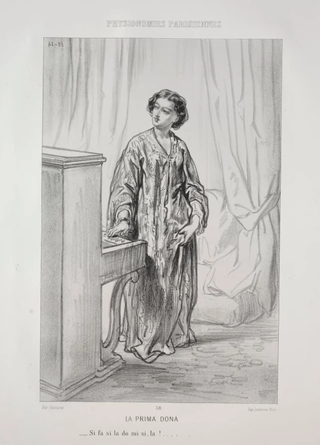 La Prima Dona, by Paul Gavarni, 1857