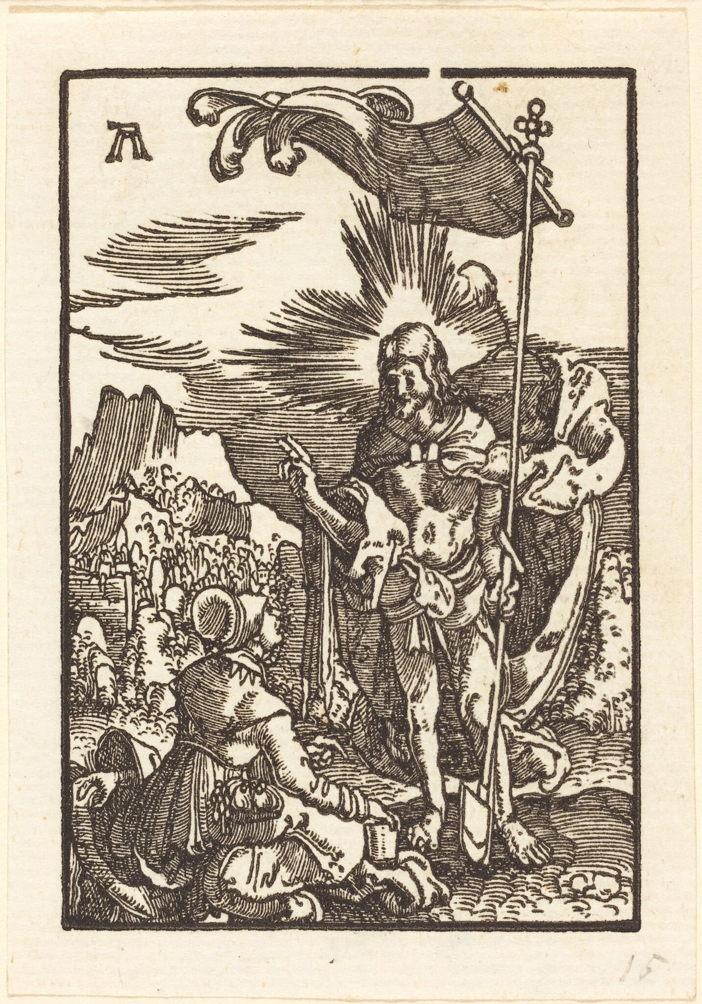 Noli me Tangere, by Albrecht Altdorfer, ink, 1513