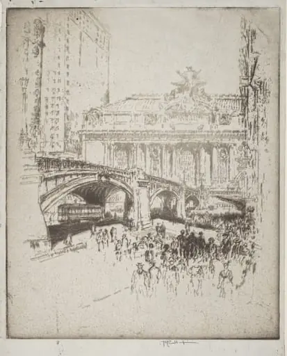 The Approach to the Grand Central, New York