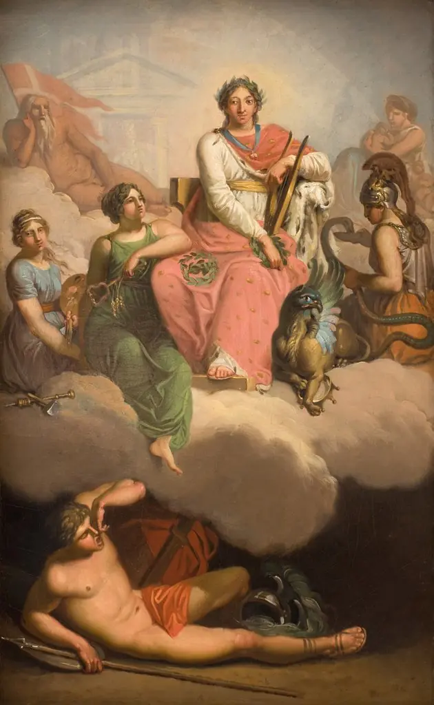 Frederik V as Patron of Science and the Arts