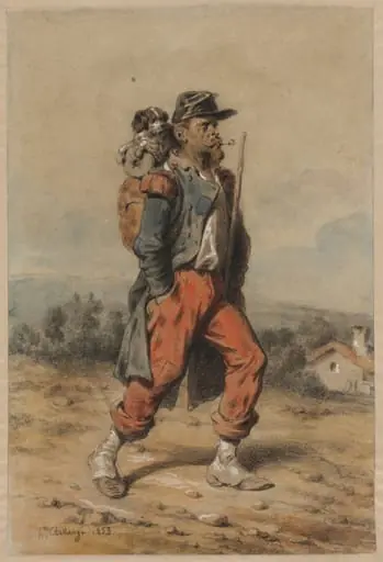 Soldier with Dog