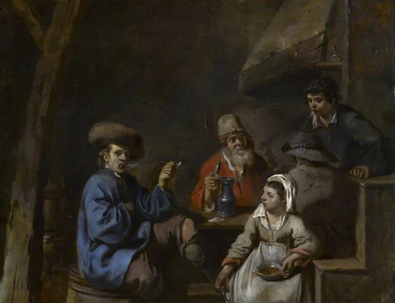 Interior of an Inn, by Sébastien Bourdon, oil, 1640