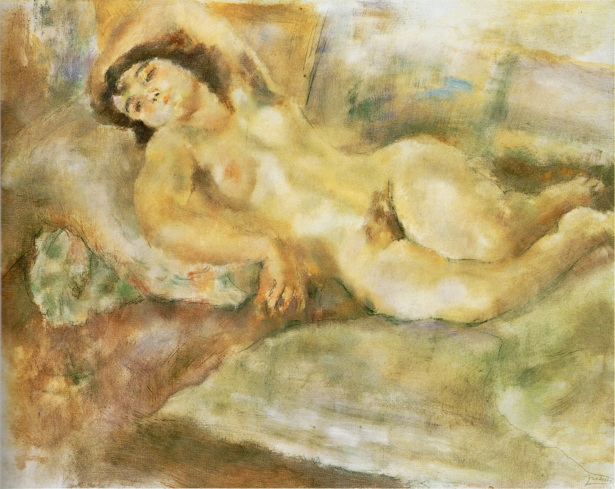 Manolita, by Jules Pascin, oil, 1929