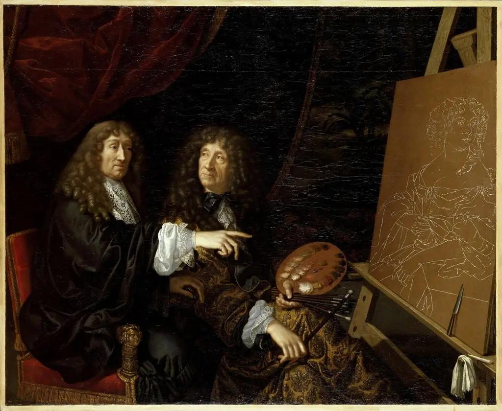 Henri and Charles Beaubrun making the portrait of Queen Marie-Thérèse